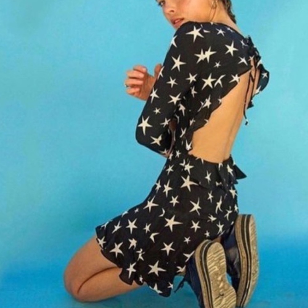 Réalisation Par Goldie Dress Star Struck print